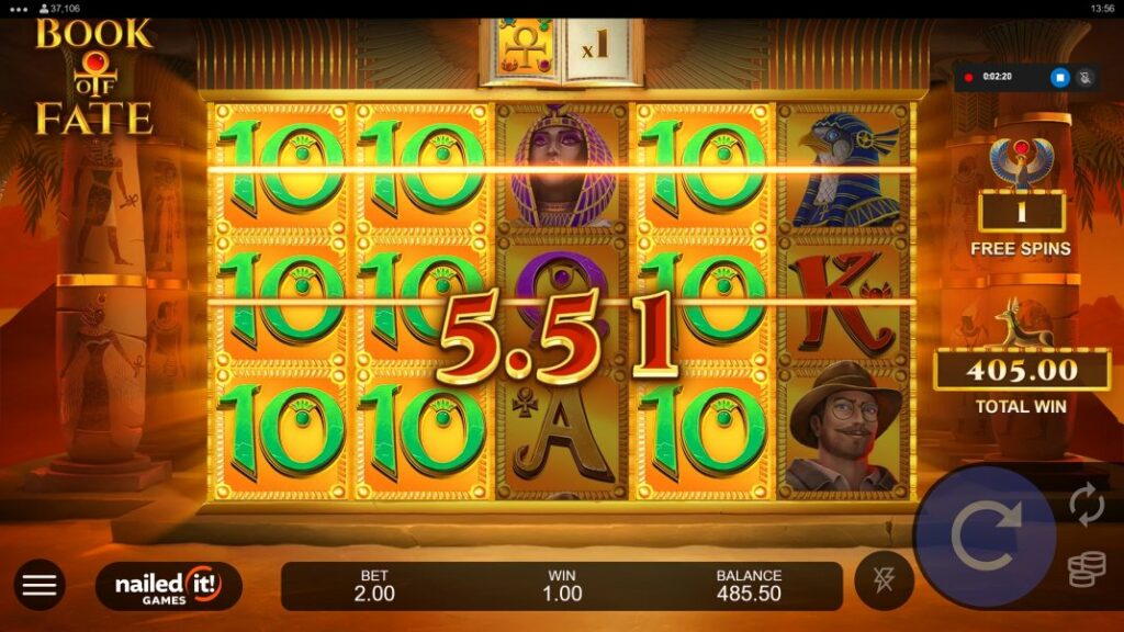 book of fate φρουτάκια, slots